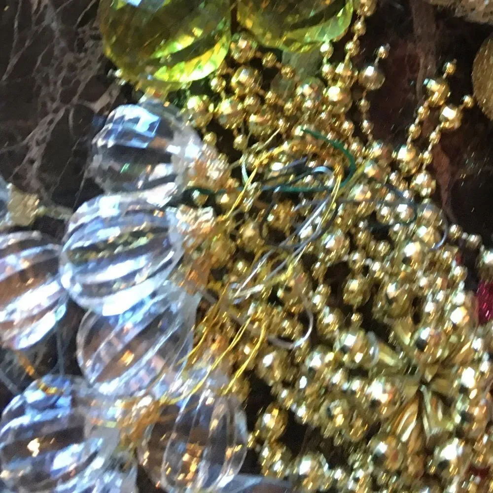 10 SMALL Crystal Clear Faceted Drops!
